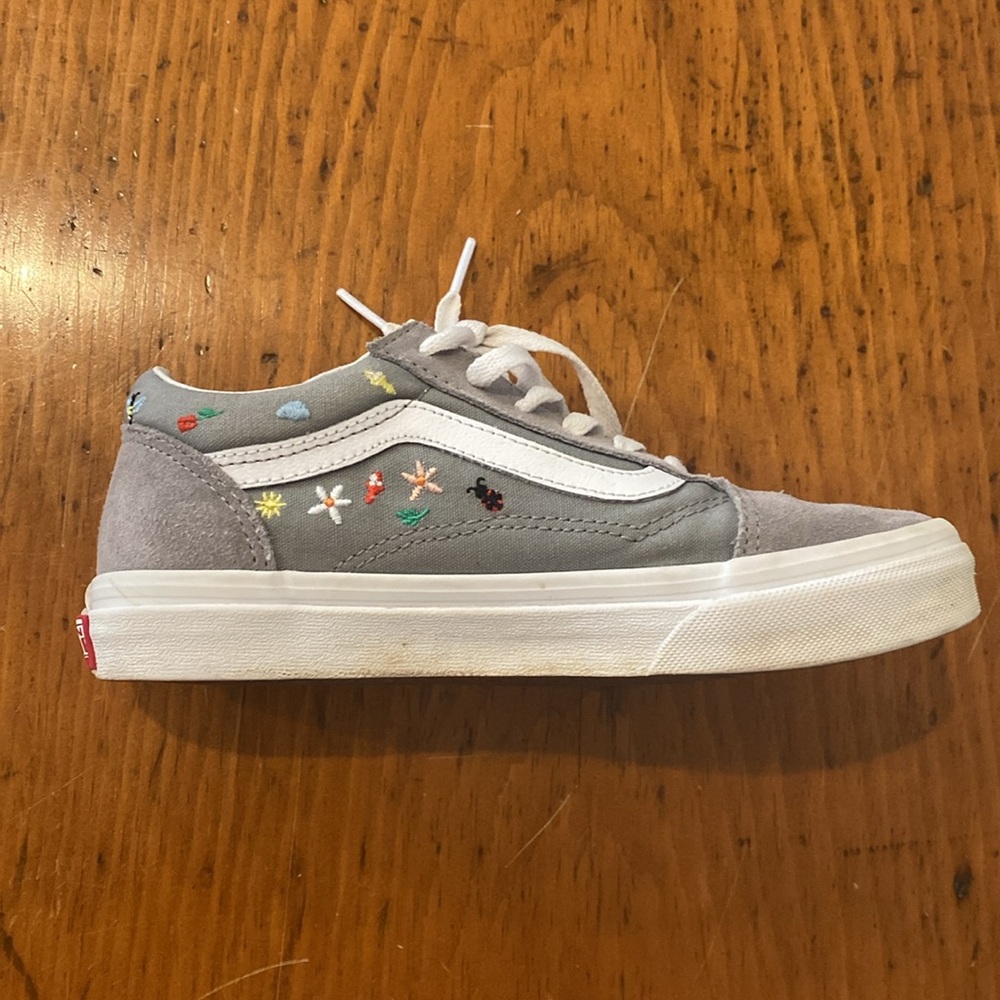 Vans old skool Garden Party sneakers suede grey size 3 girls